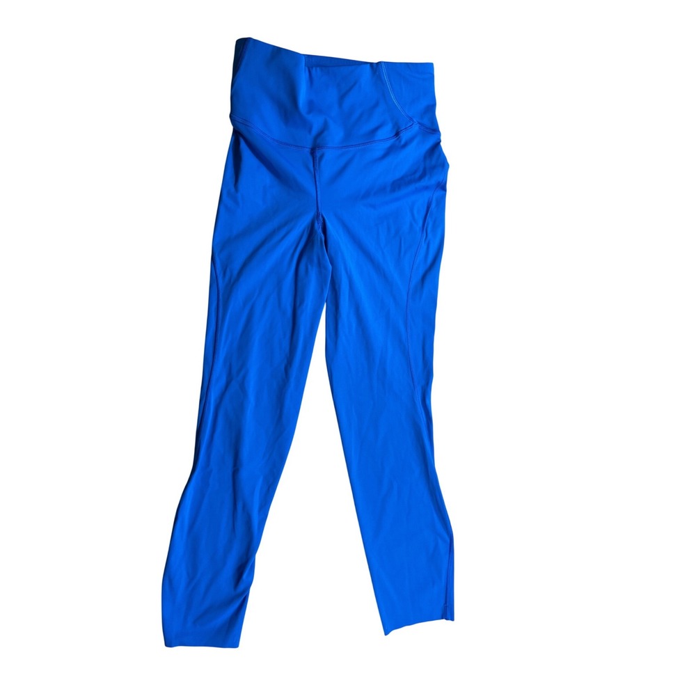Lululemon High Rise Leggings Women's Size 4 Blue Athletic Yoga Running Pants